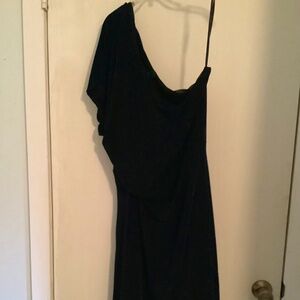 Nine West sparkly blue one shoulder dress